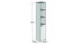 Hanah Home Trend - White Armario de Baño Escandinavo Blanco con Amplio Almacenamiento y Fijación a Pared 170x30x29.6 cm